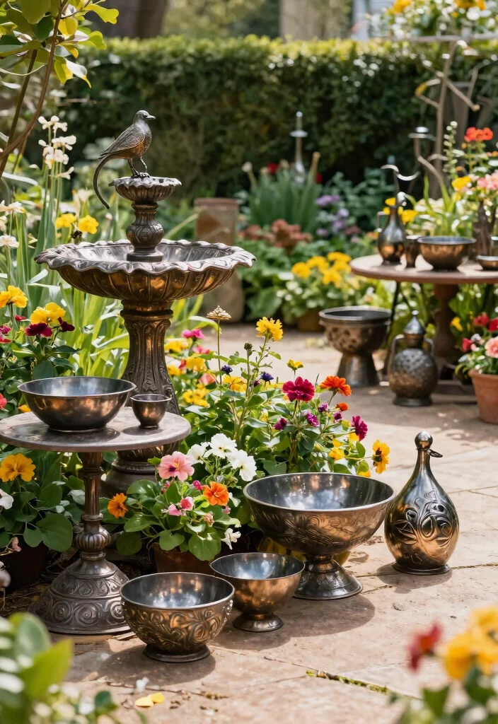 14 Sculptural Metal Patio Art That Resists Rust and Weather - 14. Unique Metal Accessories 1