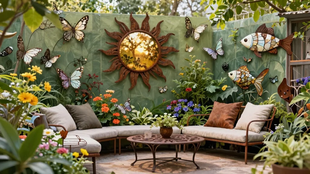 14 Sculptural Metal Patio Art That Resists Rust and Weather