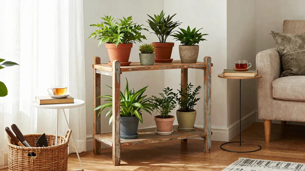 14 Vintage Plant Stand Ideas That Display More in Tight Corners