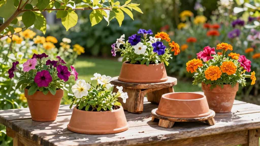 15 Dog Bowl Planter Ideas That Keep Food Off the Ground Outside