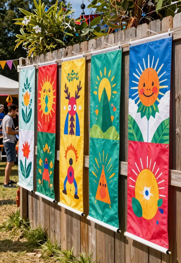 15 Festival Decorations Outdoor That Survive Wind and Rain - 10. Reusable Eco-Friendly Banners 1