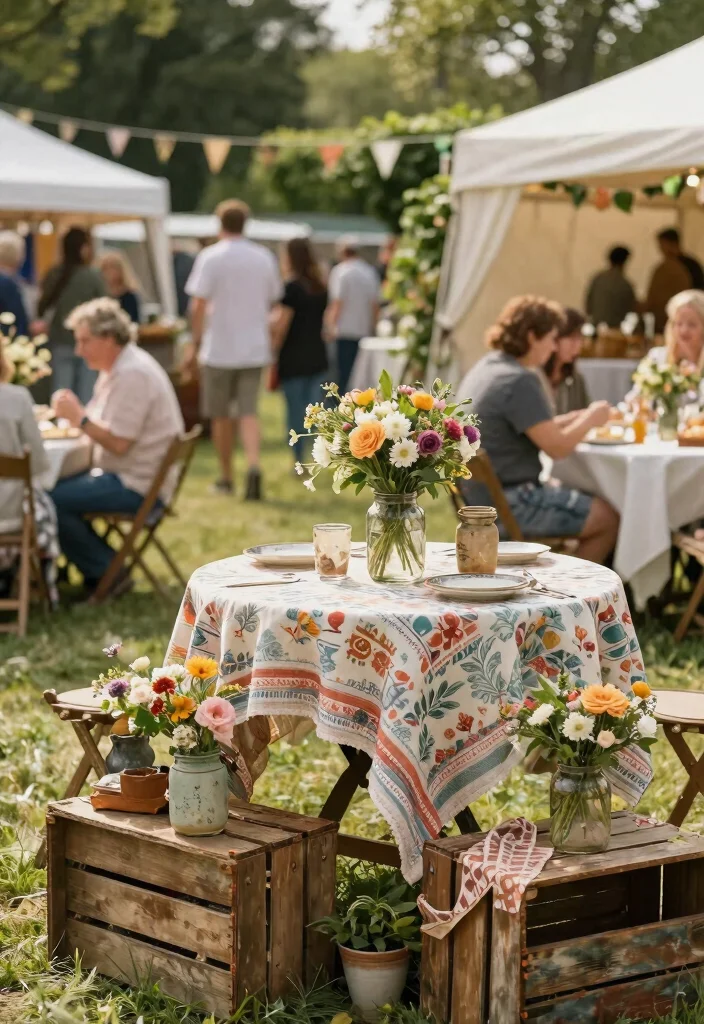 15 Festival Decorations Outdoor That Survive Wind and Rain - 12. Vintage-Inspired Eco-Friendly Decor 1