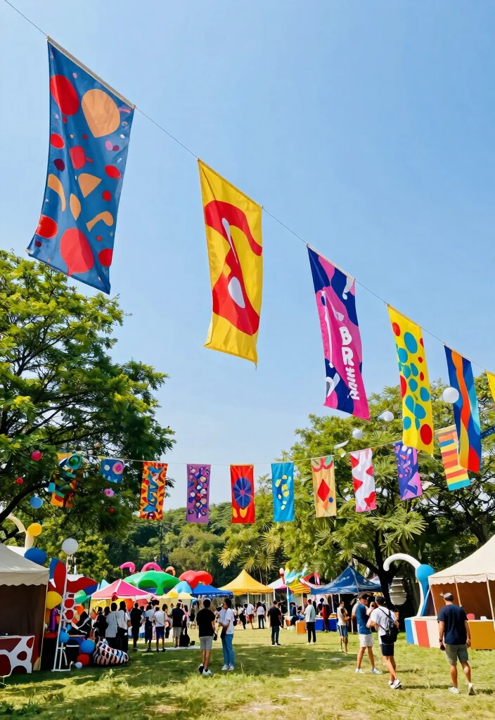 15 Festival Decorations Outdoor That Survive Wind and Rain - 3. Weather-Resistant Fabric Banners 1