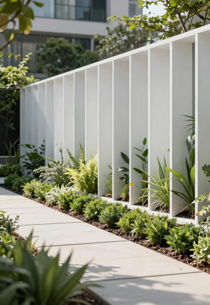 15 Metal Panel Fence Ideas That Go Up Fast and Last for Years - 1. Modern Minimalist Metal Panels 1