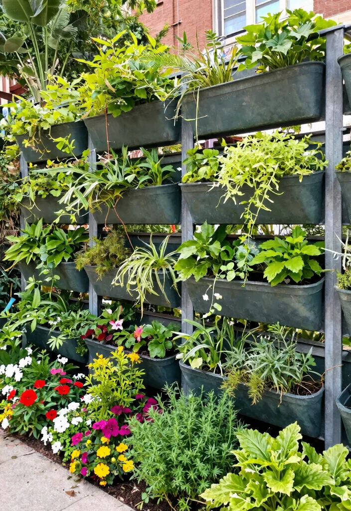 15 Metal Panel Fence Ideas That Go Up Fast and Last for Years - 15. Green Living Fences 1