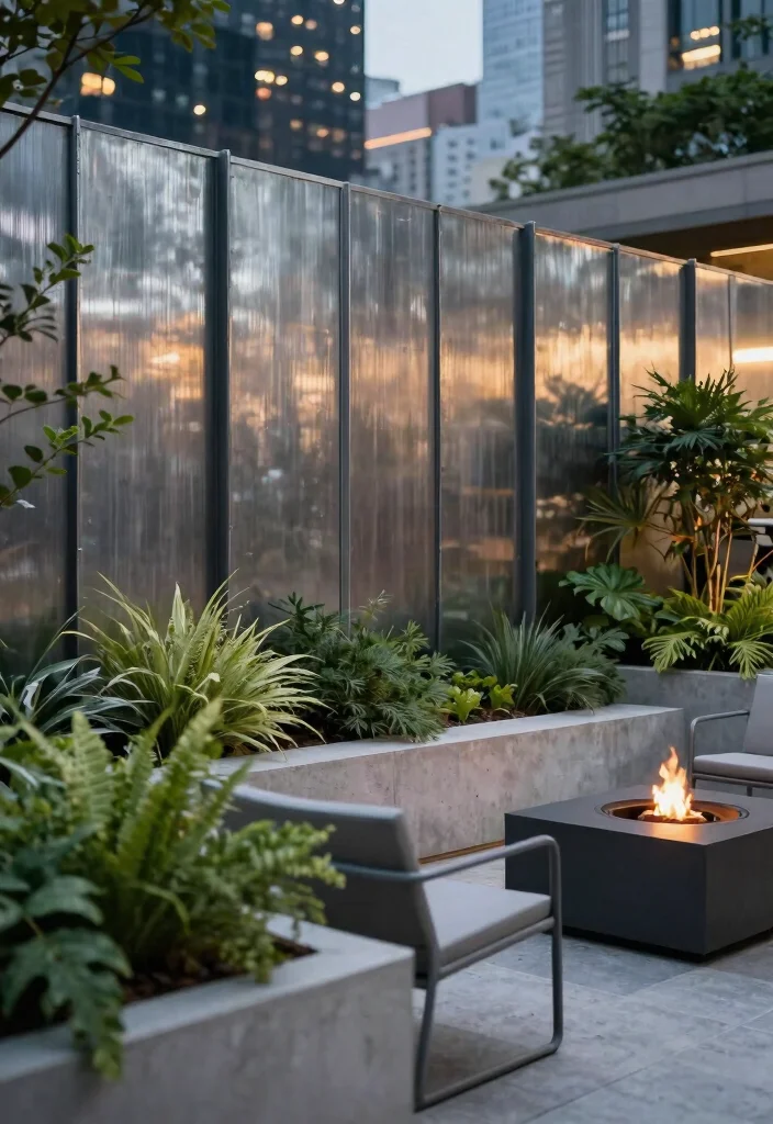 15 Metal Panel Fence Ideas That Go Up Fast and Last for Years - 7. Industrial Chic Fencing 1
