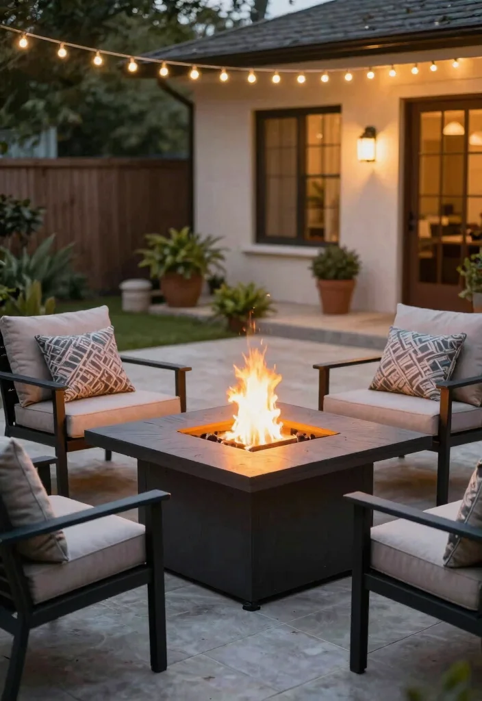 15 Simple Fire Pit Ideas for Your Backyard Without a Full Build-Out - 5. Fire Pit Table 1