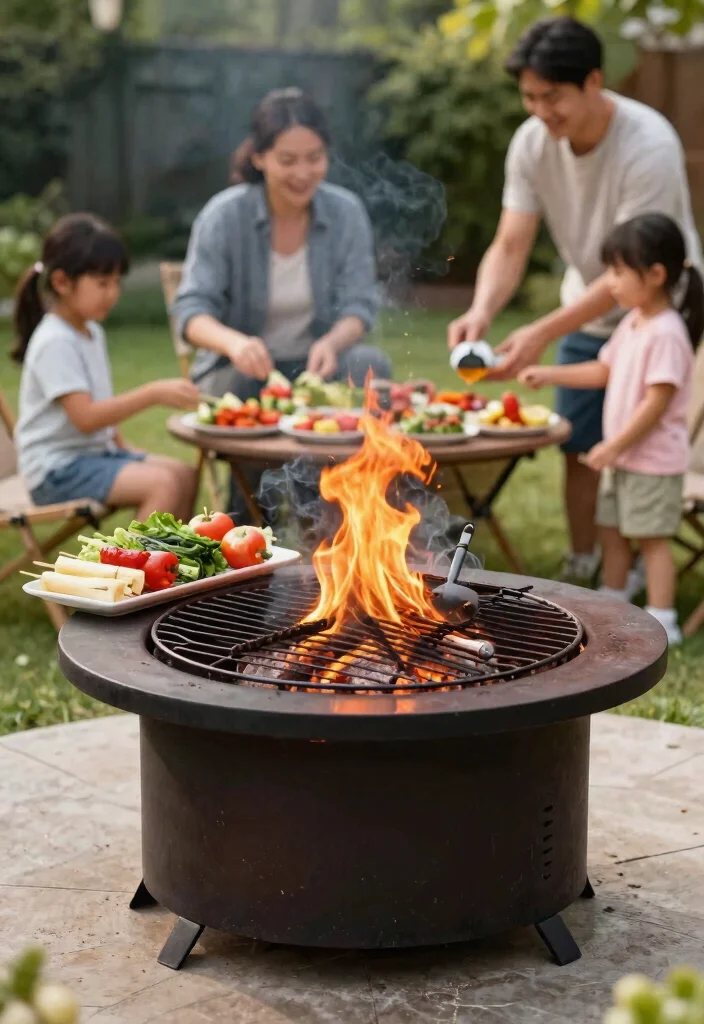 15 Simple Fire Pit Ideas for Your Backyard Without a Full Build-Out - 9. Homemade Fire Pit Grill 1
