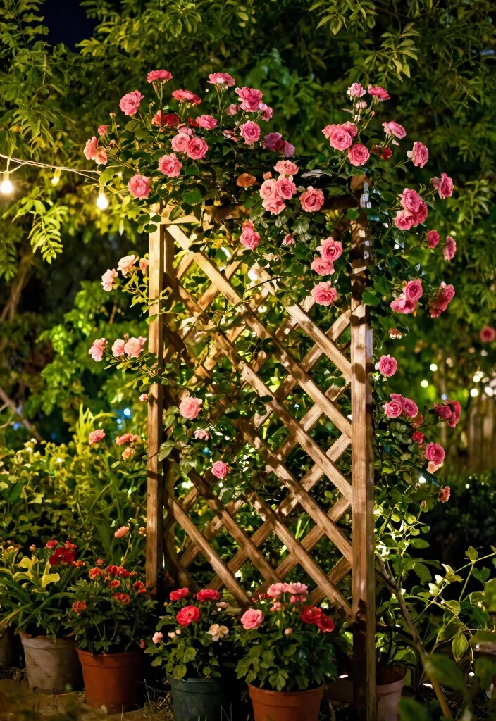 15 Trellis Fence Ideas That Add Privacy Without Blocking Light - 1. Lattice Trellis Elegance 1
