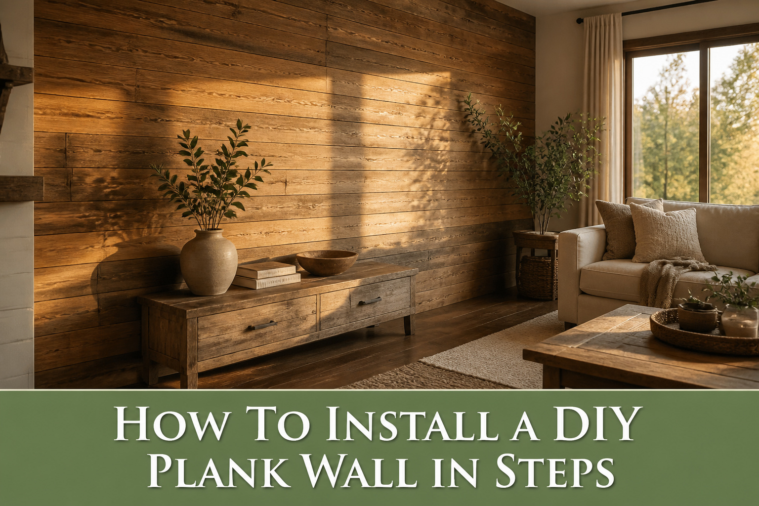 How to Install a DIY Plank Wall in 10 Steps
